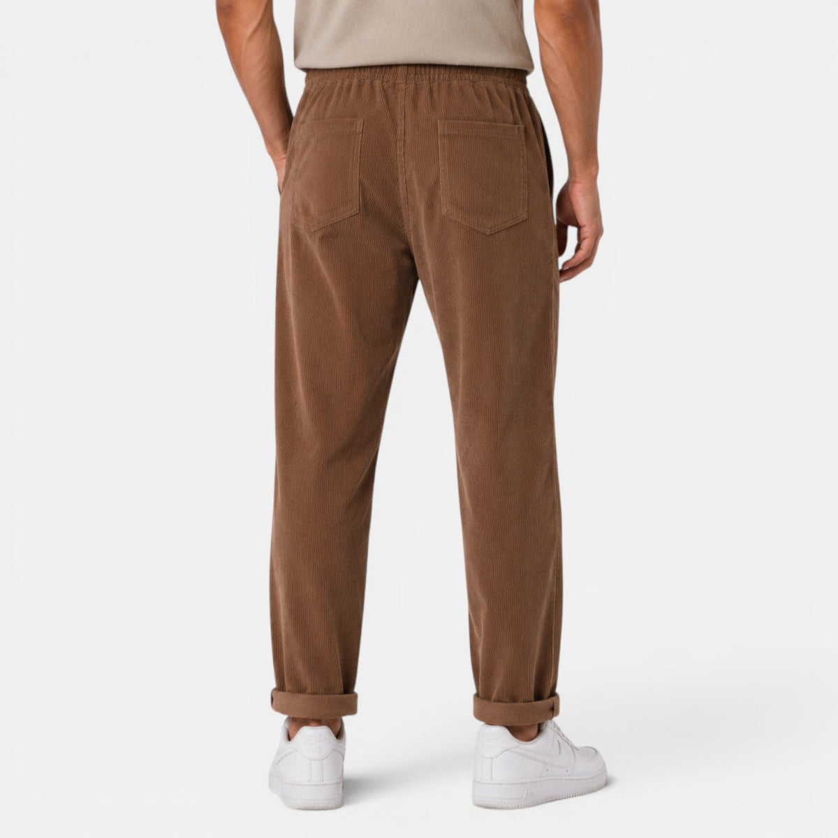 Herren-Cordhose mit geradem Bein-Pants for Men-Alpenkind