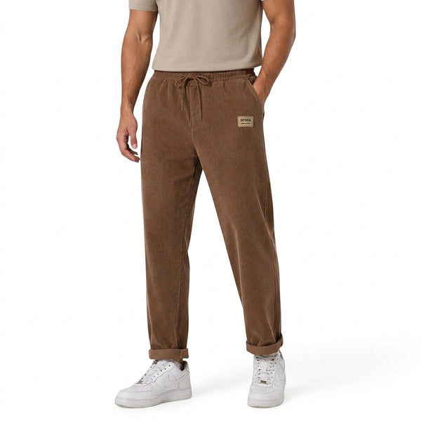 Herren-Cordhose mit geradem Bein-Pants for Men-Alpenkind