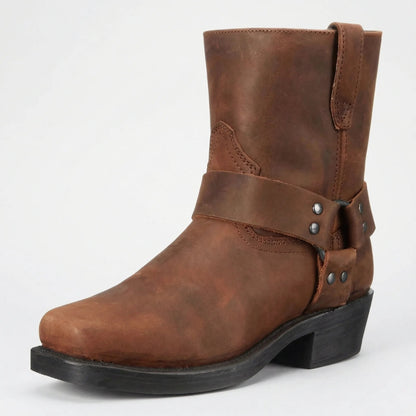 Herren-Cowboystiefel mit Riemen-Footwear for men-Alpenkind