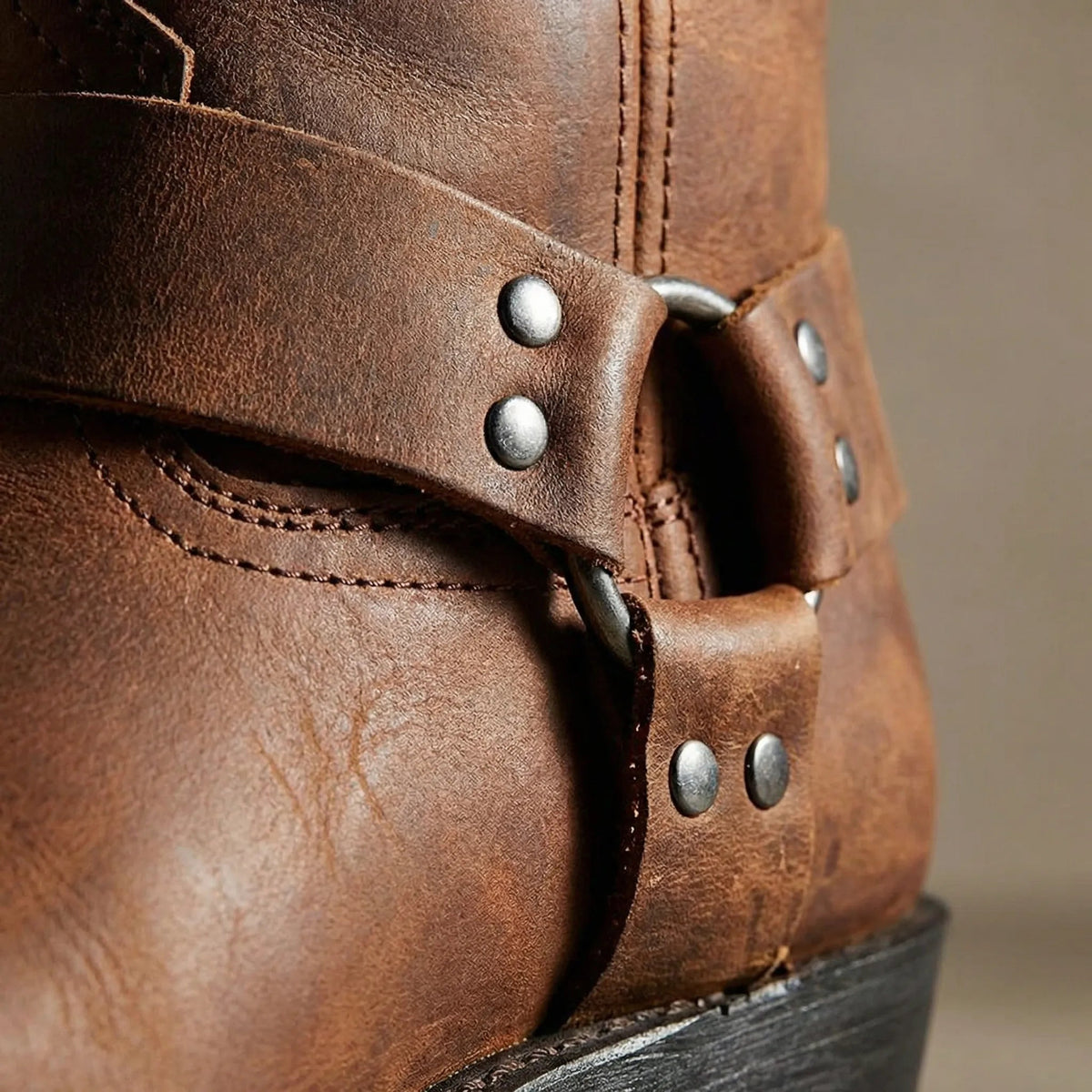 Herren-Cowboystiefel mit Riemen-Footwear for men-Alpenkind