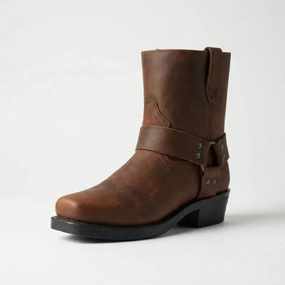 Herren-Cowboystiefel mit Riemen-Footwear for men-Alpenkind