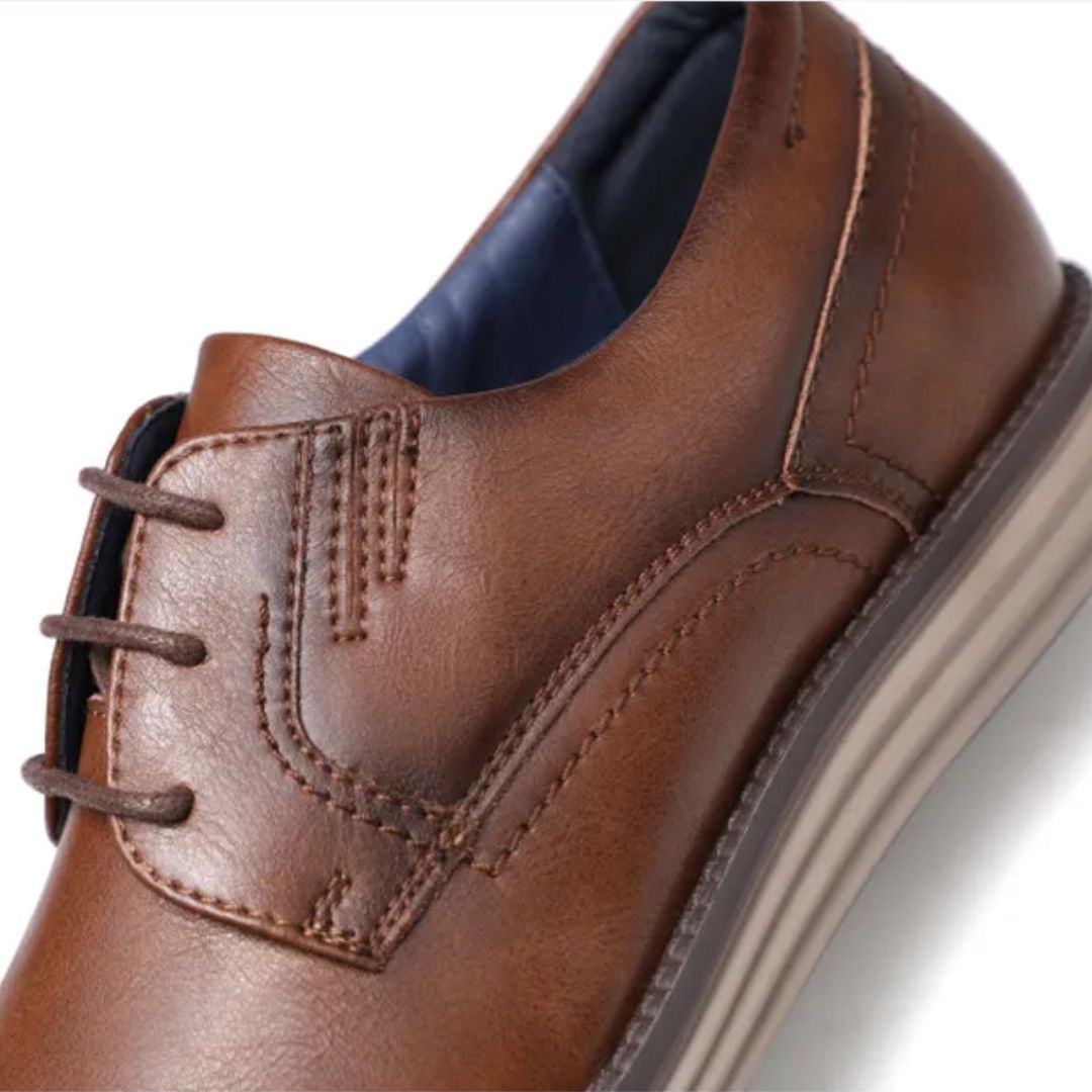 Herren Derby-Sneaker mit Schnürung und Kontrastsohle-Footwear for men-Alpenkind