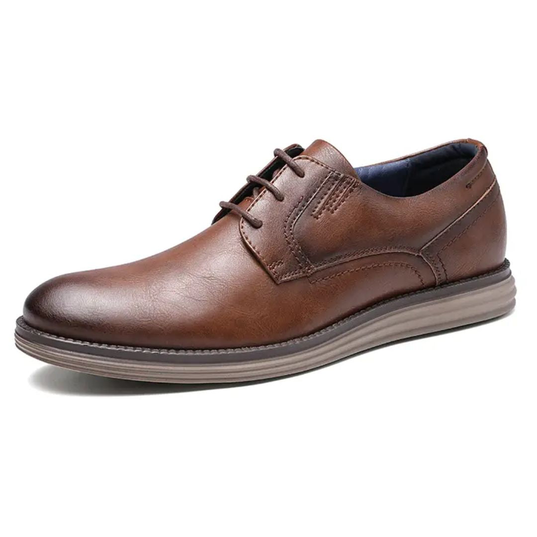 Herren Derby-Sneaker mit Schnürung und Kontrastsohle-Footwear for men-Alpenkind