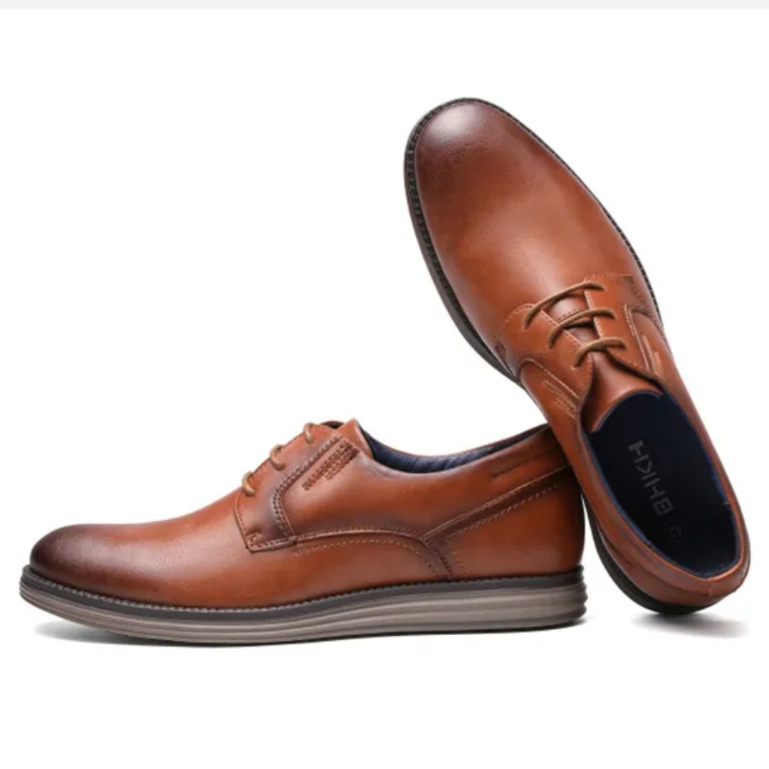 Herren Derby-Sneaker mit Schnürung und Kontrastsohle-Footwear for men-Alpenkind