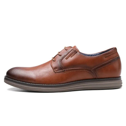 Herren Derby-Sneaker mit Schnürung und Kontrastsohle-Footwear for men-Alpenkind
