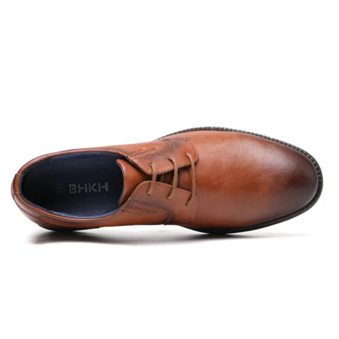 Herren Derby-Sneaker mit Schnürung und Kontrastsohle-Footwear for men-Alpenkind
