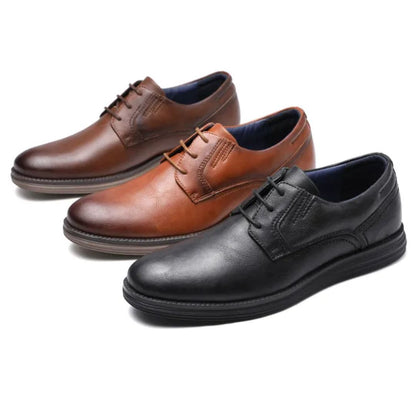 Herren-Derbyschuhe zum Schnüren mit Kontrastsohle-Footwear for men-Alpenkind