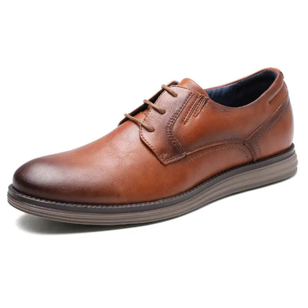 Herren-Derbyschuhe zum Schnüren mit Kontrastsohle-Footwear for men-Alpenkind