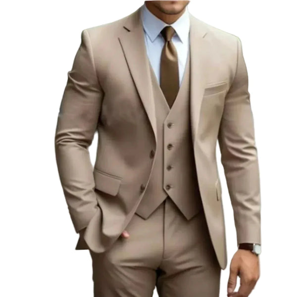 Herren Dreiteiliger Anzug mit Maßsakko und Knopfweste-Shirts for men-Alpenkind