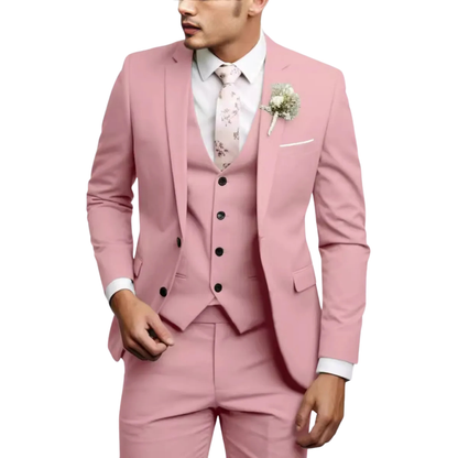 Herren Dreiteiliger Anzug Set mit Sakko, Weste und Hose-Men Sets-Alpenkind