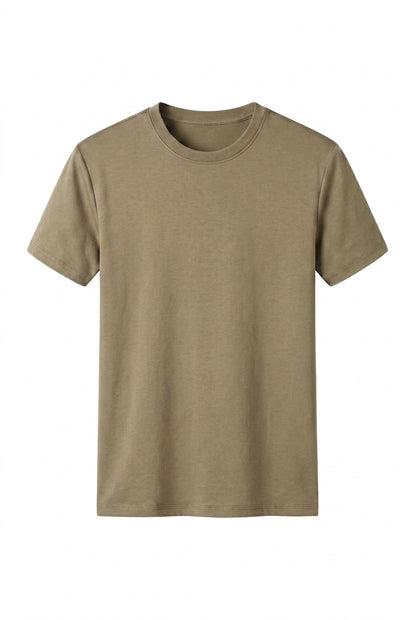 Herren Einfarbiges Kurzarmshirt mit Rundhalsausschnitt-T-shirt for men-Alpenkind