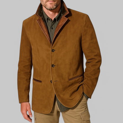 Herren-Feldblazer mit Kontrastkragen-Blazer for men-Alpenkind