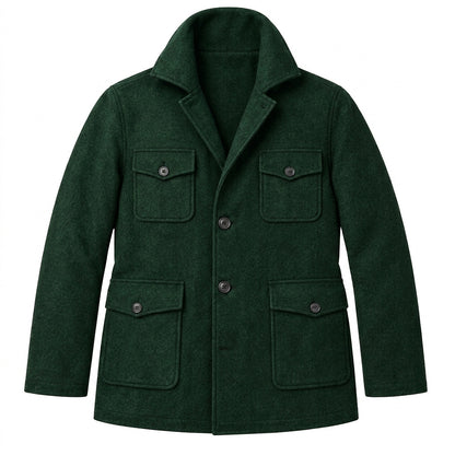 Herren-Feldjacke mit vier Pattentaschen-Jackets for men-Alpenkind