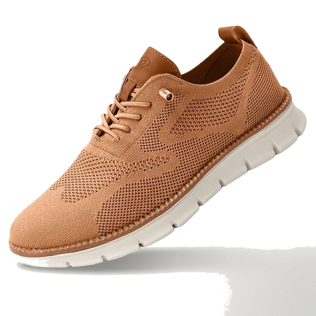 Herren-Freizeitschuhe aus Strick mit profilierter Sohle und Schnürung-Footwear for men-Alpenkind