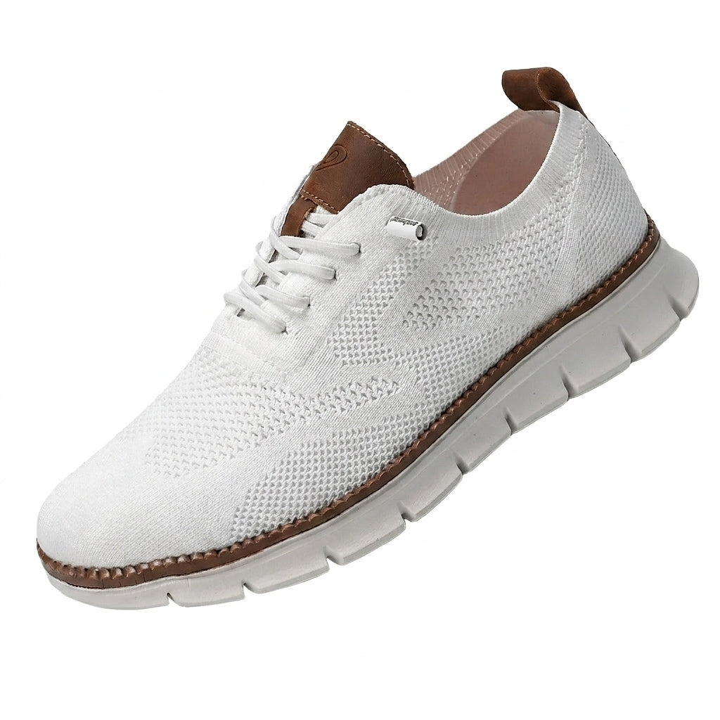 Herren-Freizeitschuhe aus Strick mit profilierter Sohle und Schnürung-Footwear for men-Alpenkind