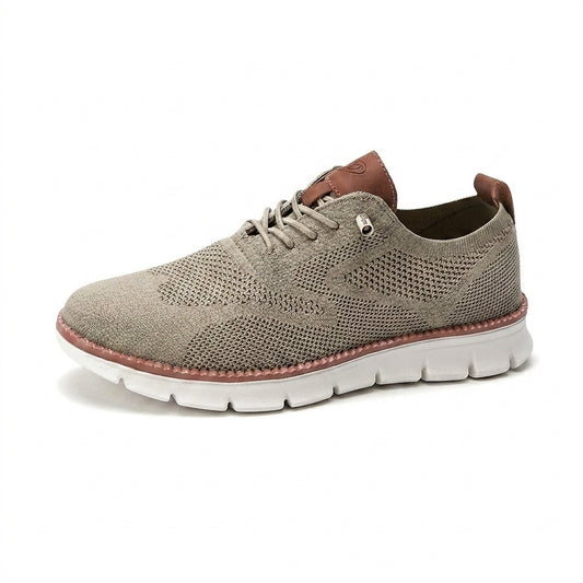 Herren-Freizeitschuhe aus Strick mit profilierter Sohle und Schnürung-Footwear for men-Alpenkind
