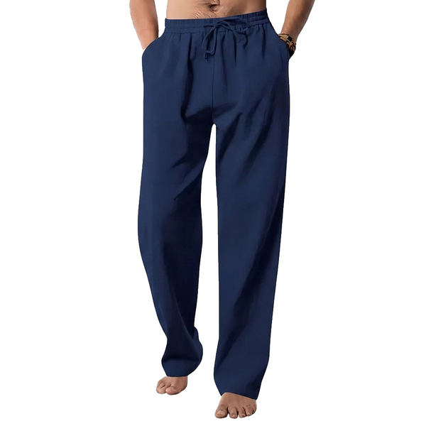 Herren-Hanfhose mit geradem Bein und Kordelzug-Pants for Men-Alpenkind