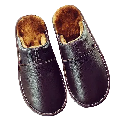 Herren Hausschuhe zum Hineinschlüpfen mit geschlossener Spitze und Innenfutter-Men Footwear-Alpenkind