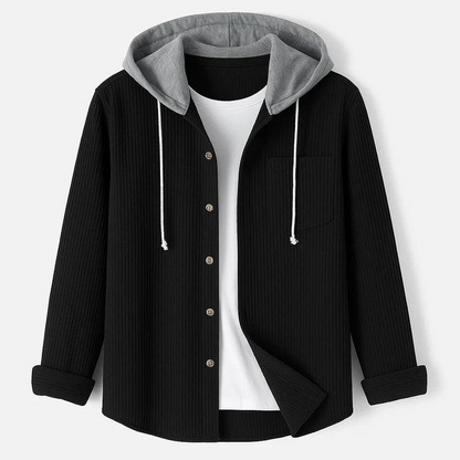 Herren Cord-Hoodie – Strukturierter Look & Lässiger Komfort-Men Tops-Alpenkind