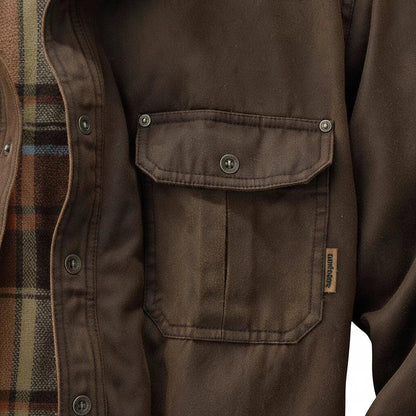 Gewachstes Flanell-Overshirt für Herren – Warm & lässig für jeden Tag-Men Tops-Alpenkind