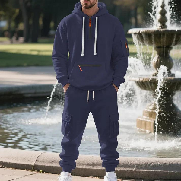 Herren Hoodie- und Cargo-Jogginganzug-Shirts for men-Alpenkind