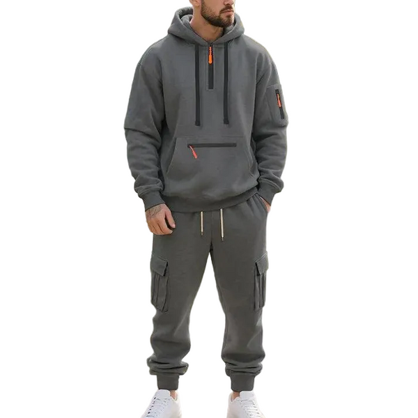 Herren Hoodie- und Cargo-Jogginganzug-Shirts for men-Alpenkind