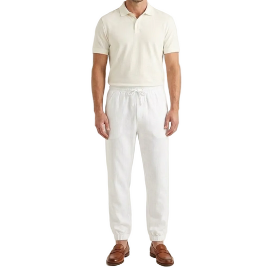 Herren Hose mit elastischem Bund und Kordelzug-Men Pants-Alpenkind