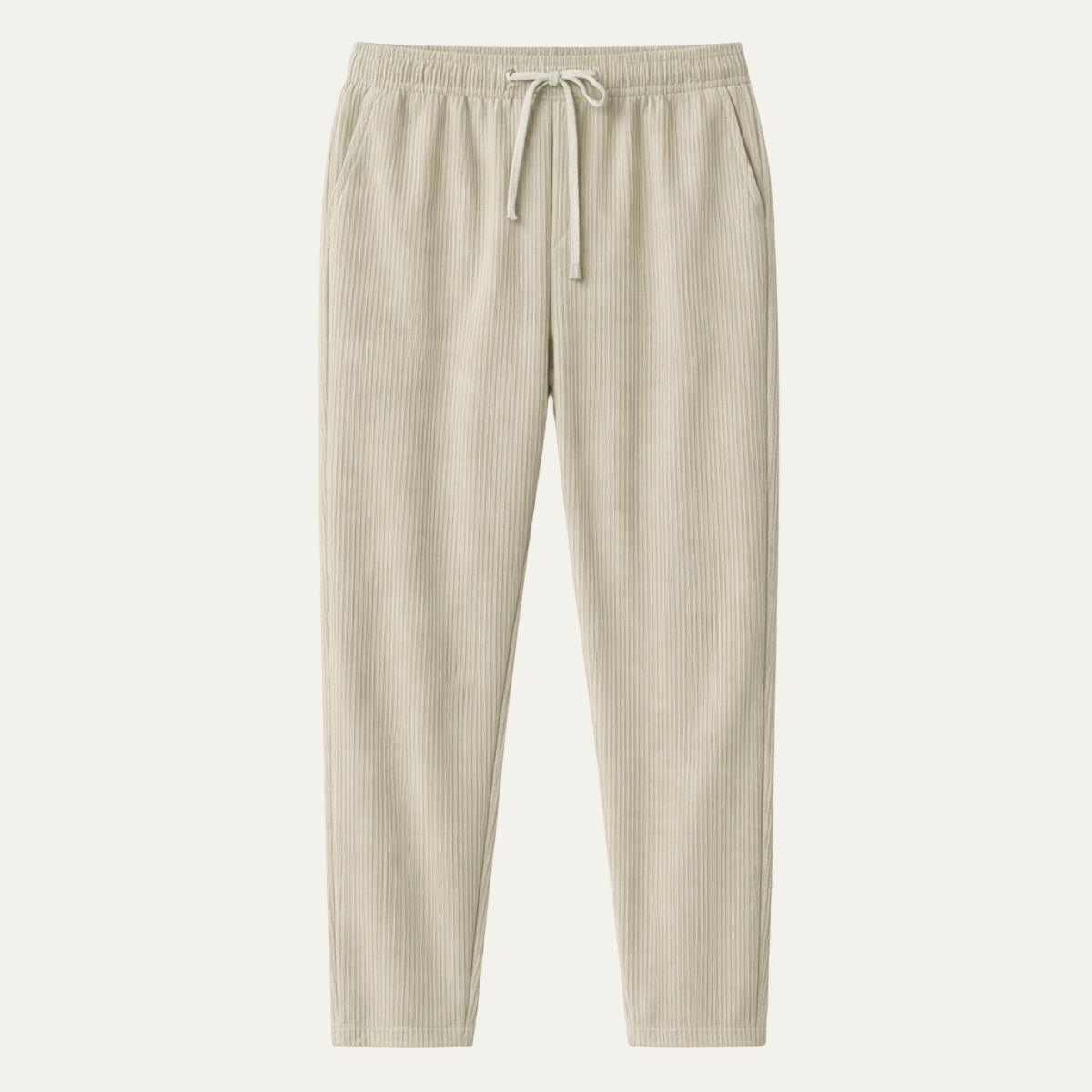 Herren Hose mit elastischem Bund und Kordelzug sowie geradem Bein-Men Pants-Alpenkind