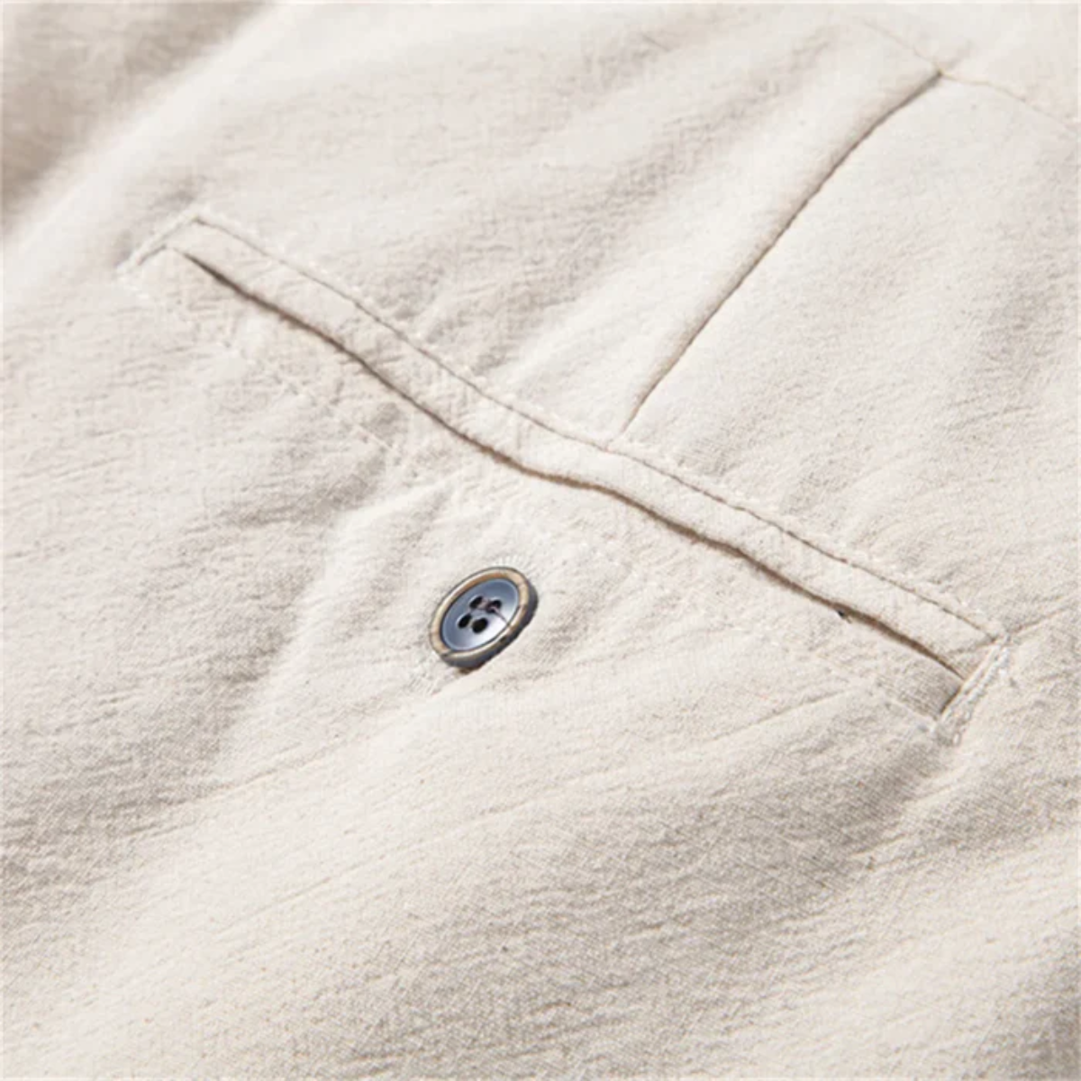 Herren Hose mit Faltenbund, Kordelzug und Reißverschluss-Men Pants-Alpenkind