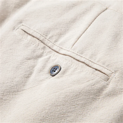Herren Hose mit Faltenbund, Kordelzug und Reißverschluss-Men Pants-Alpenkind