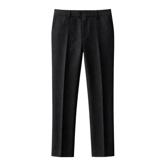 Herren Hose mit geradem Bein, Falten und Gürtelschlaufen-Men Pants-Alpenkind
