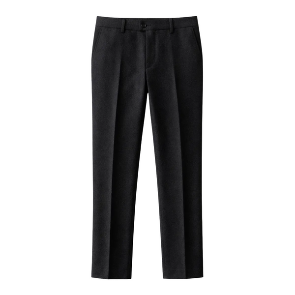 Herren Hose mit geradem Bein, Falten und Gürtelschlaufen-Men Pants-Alpenkind