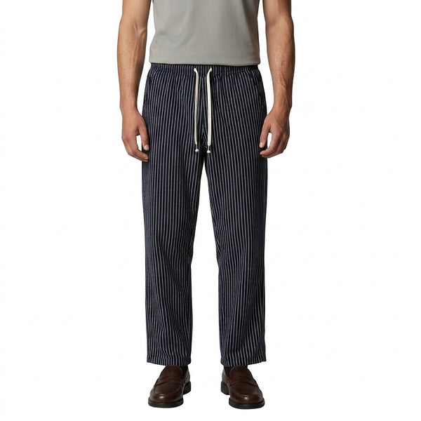 Herren-Hose mit Streifenmuster und Kordelzug-Pants for men-Alpenkind