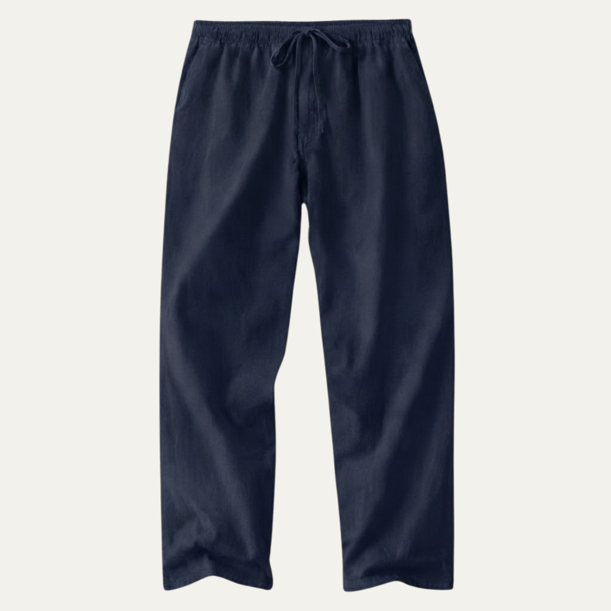 Herren-Hose mit weitem Bein aus Leinenmischgewebe-Pants for Men-Alpenkind