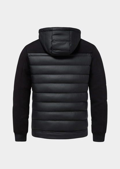 Herren Hybrid-Steppjacke mit Kapuze-Jackets for men-Alpenkind