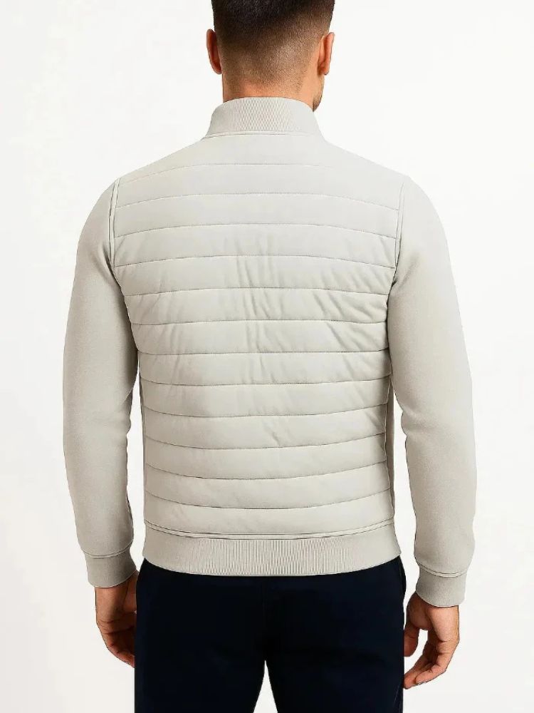 Herren Hybrid-Steppjacke mit Reißverschluss-Jackets for men-Alpenkind