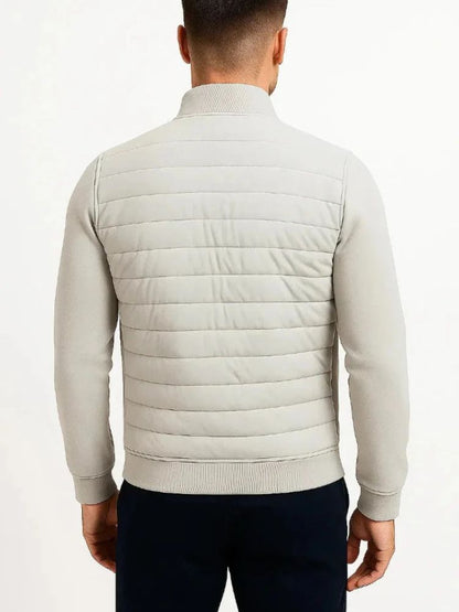 Herren Hybrid-Steppjacke mit Reißverschluss-Jackets for men-Alpenkind
