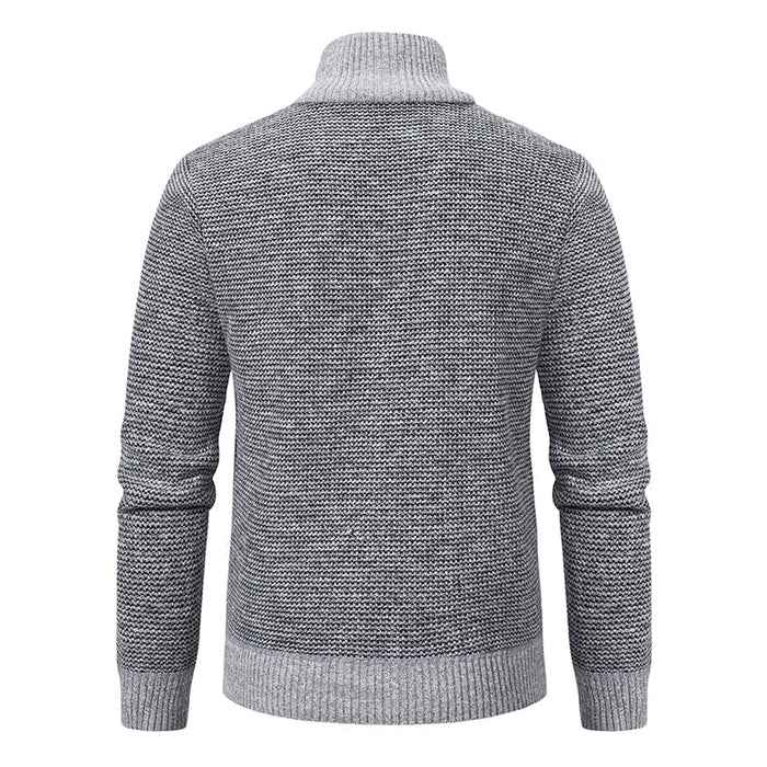 Herren Hybrid-Strickjacke mit Wattierung-Jackets for men-Alpenkind