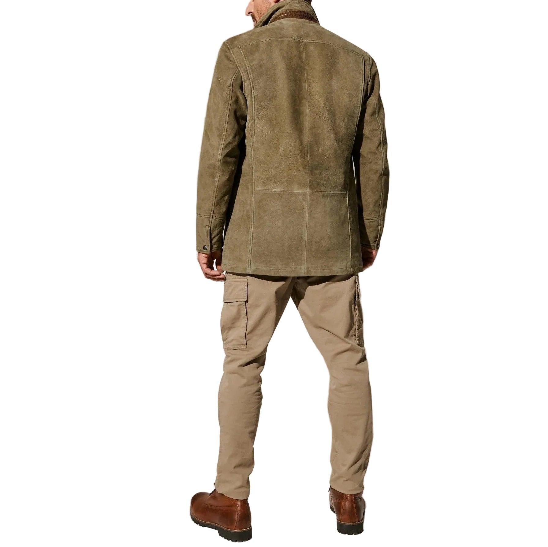 Herren Jacke mit Knopfleiste und Stehkragen-Men Outerwear-Alpenkind