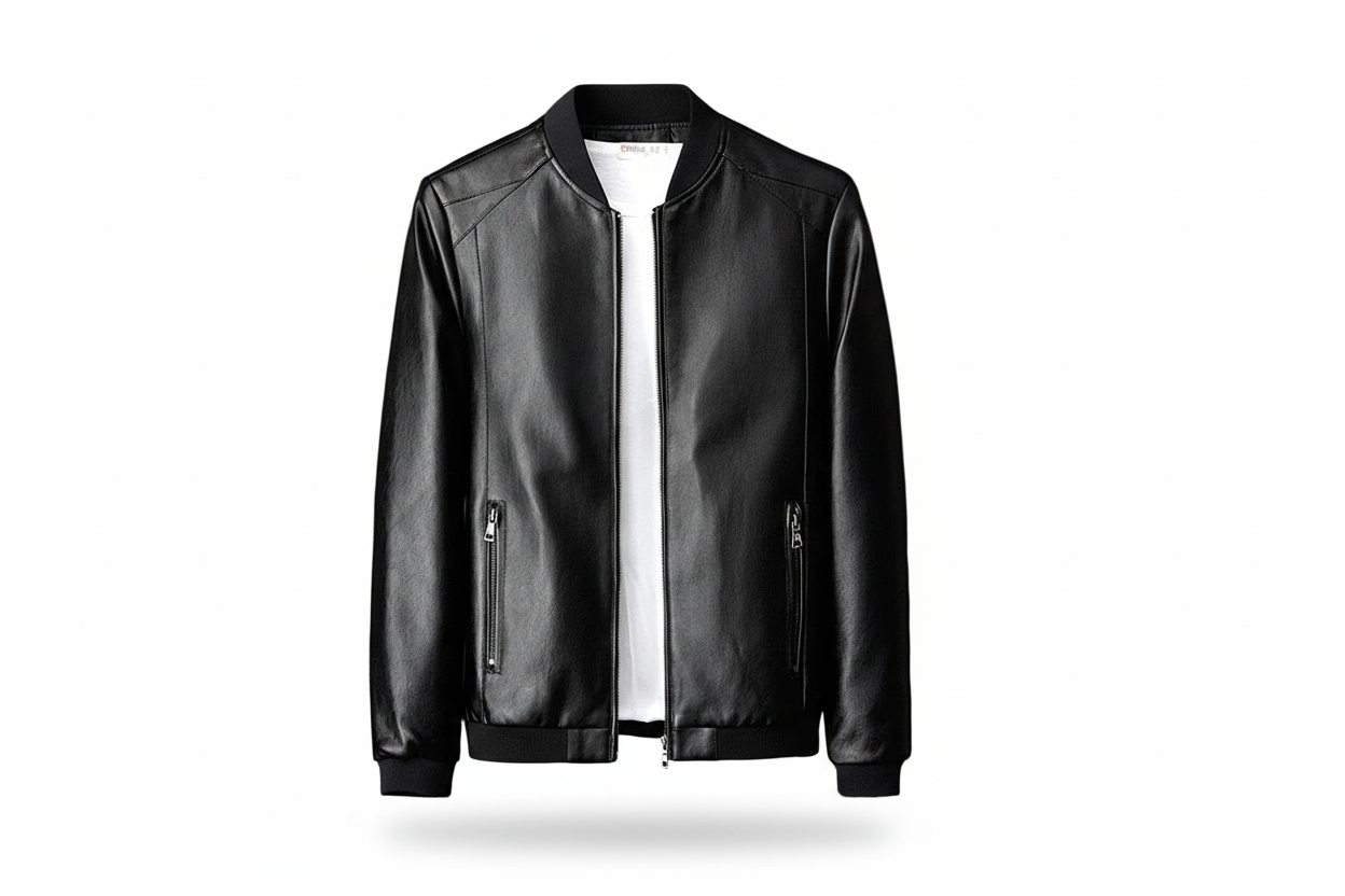 Herren Jacke mit Reißverschluss, Stehkragen und Reißverschlusstaschen-Men Outerwear-Alpenkind