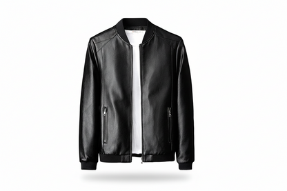 Herren Jacke mit Reißverschluss, Stehkragen und Reißverschlusstaschen-Men Outerwear-Alpenkind