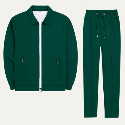 Herren Jacke mit Reißverschluss und Hose Set-Shirts for men-Alpenkind