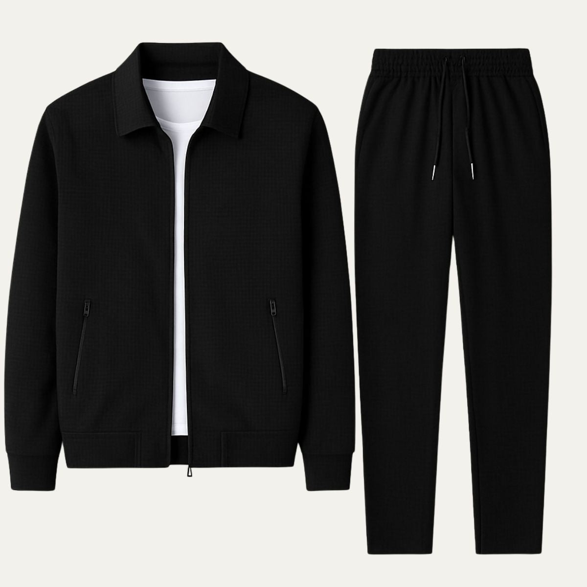 Herren Jacke mit Reißverschluss und Hose Set-Shirts for men-Alpenkind