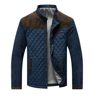 Herren Jacke mit Stehkragen und Druckknopfverschluss-Men Jackets-Alpenkind