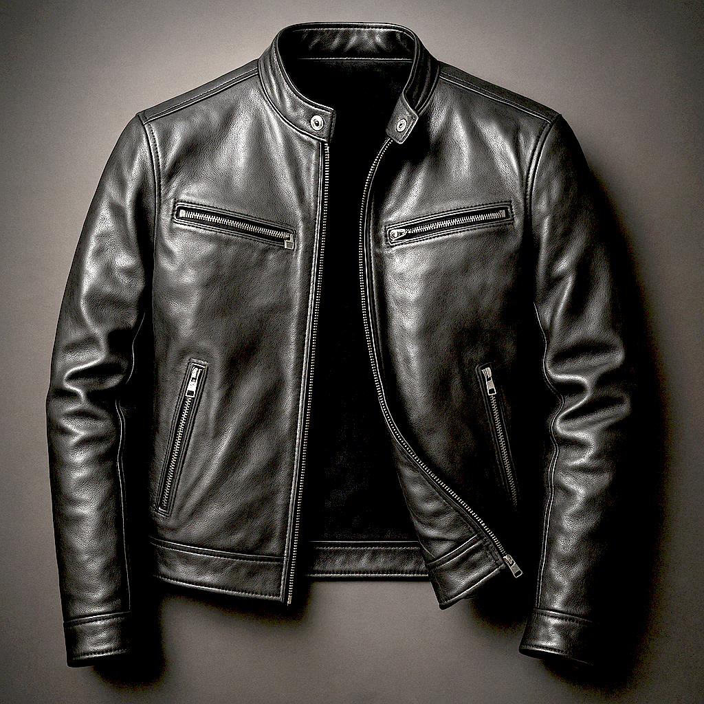 Herren-Jacke mit Stehkragen und Reißverschluss-Jackets for men-Alpenkind