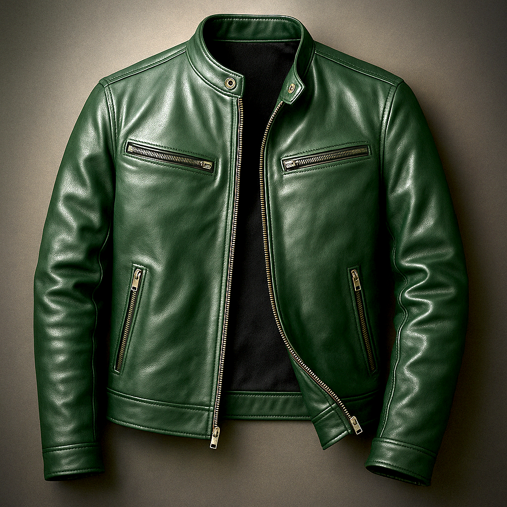 Herren-Jacke mit Stehkragen und Reißverschluss-Jackets for men-Alpenkind