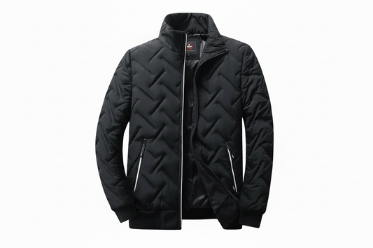 Herren Jacke mit Stehkragen und Steppmuster-Men Outerwear-Alpenkind