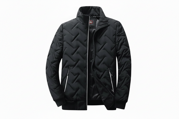 Herren Jacke mit Stehkragen und Steppmuster-Men Outerwear-Alpenkind