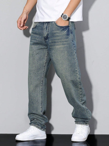Herren Jeans mit lockerer Passform-Pants for Men-Alpenkind
