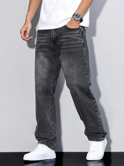 Herren Jeans mit lockerer Passform-Pants for Men-Alpenkind